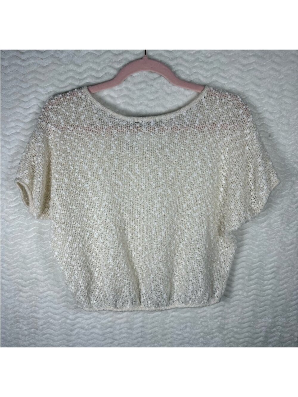 Metallic Cropped Knit Top. Absolutely such a vibe. So good 😊 - Picture 3 of 3